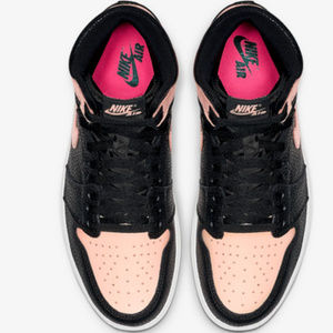 New! AIR JORDAN 1 Retro High Black Crimson Tint